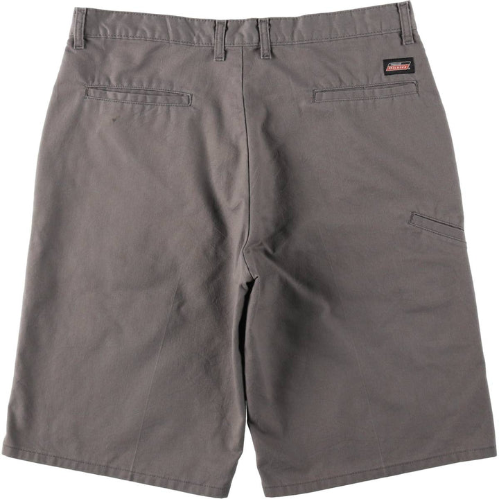 Dickies Work Shorts, Half Pants, Men's, W36 equivalent polyester gray type Vintage Second Hand