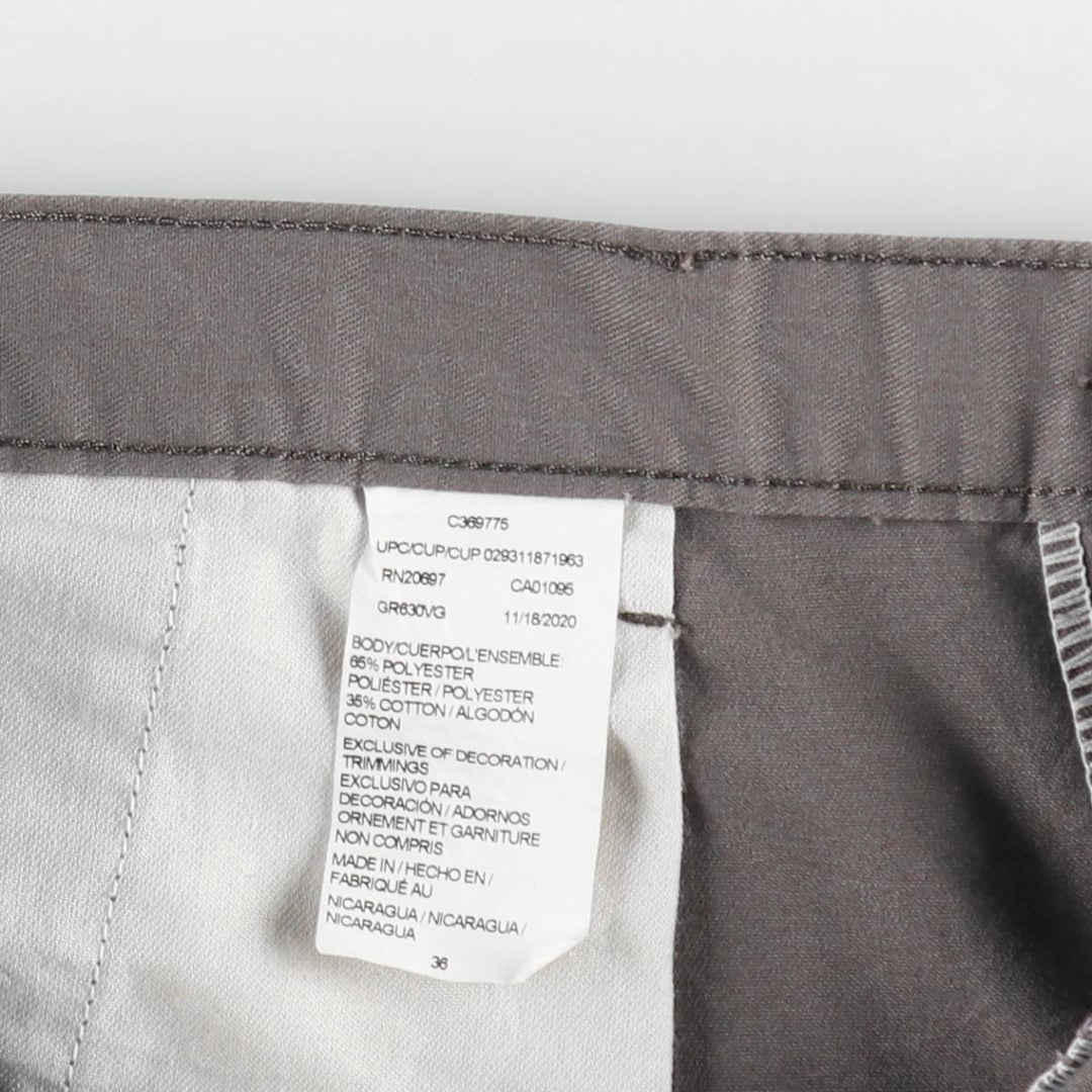 Dickies Work Shorts, Half Pants, Men's, W36 equivalent polyester gray type Vintage Second Hand