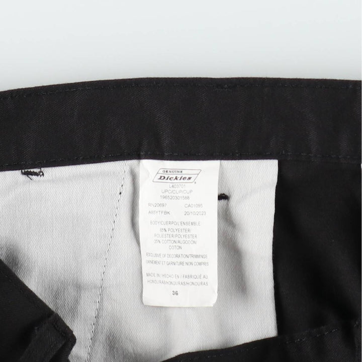 Dickies Work Shorts, Half Pants, Men's, W37 equivalent polyester black type Vintage Second Hand