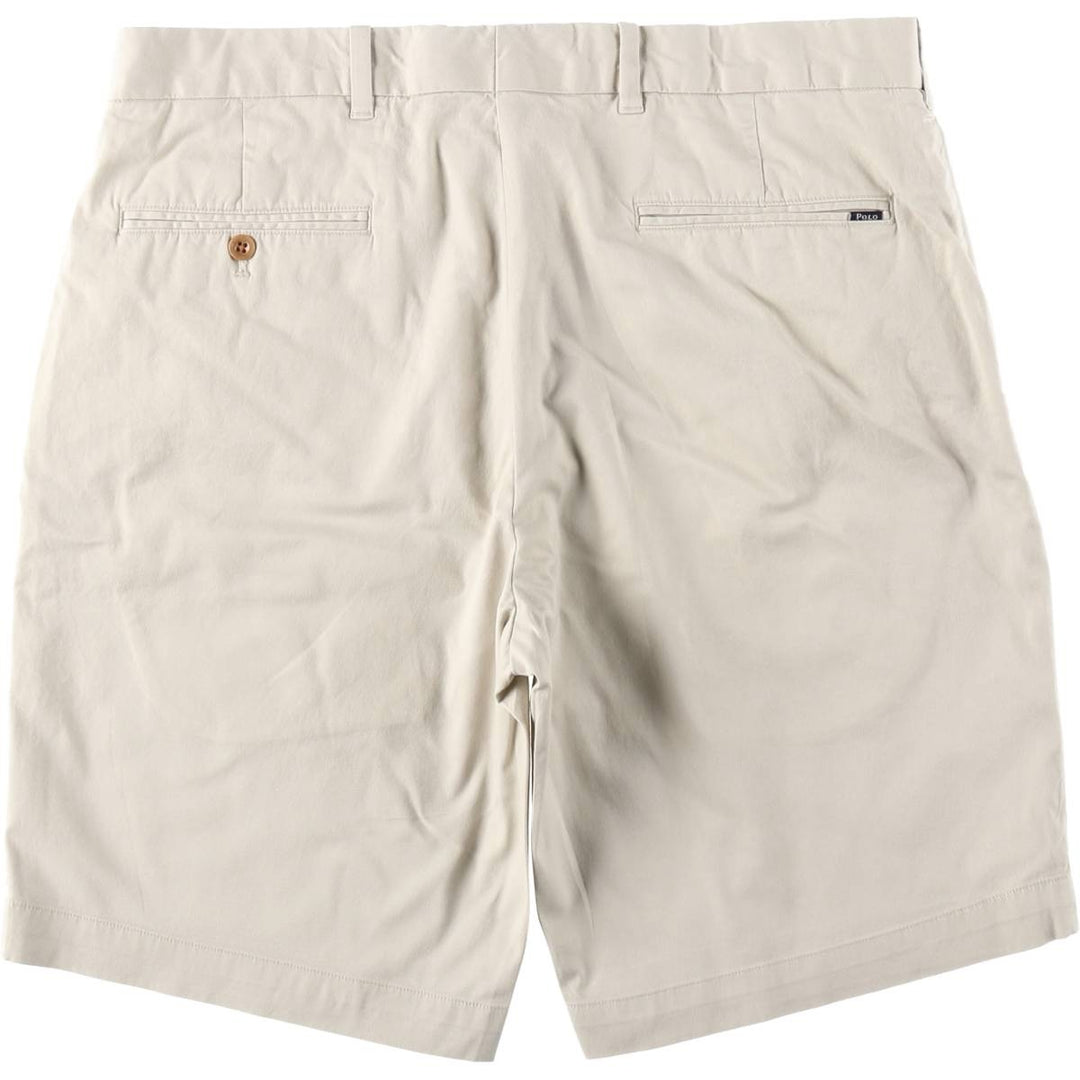 Ralph Lauren POLO GOLF chino shorts, men's size W35. cotton ivory Vintage Second Hand