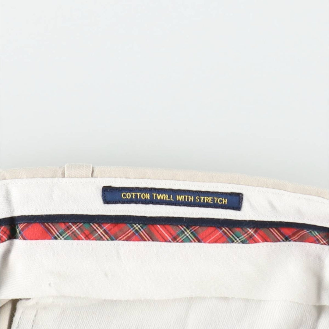 Ralph Lauren POLO GOLF chino shorts, men's size W35. cotton ivory Vintage Second Hand