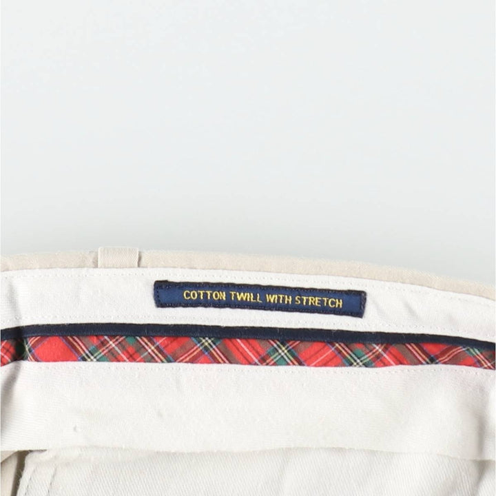 Ralph Lauren POLO GOLF chino shorts, men's size W35. cotton ivory Vintage Second Hand
