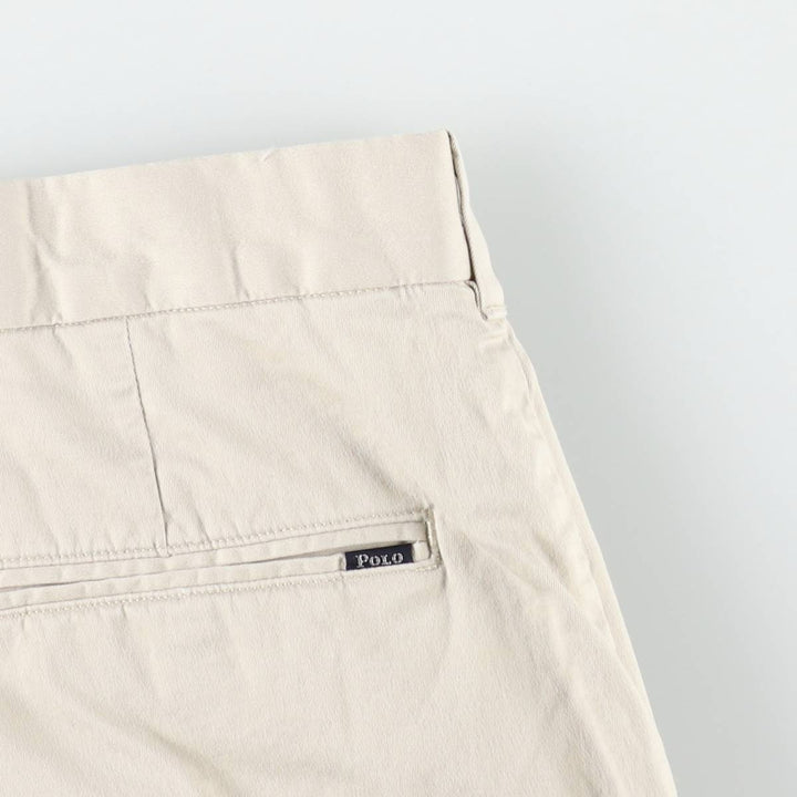 Ralph Lauren POLO GOLF chino shorts, men's size W35. cotton ivory Vintage Second Hand