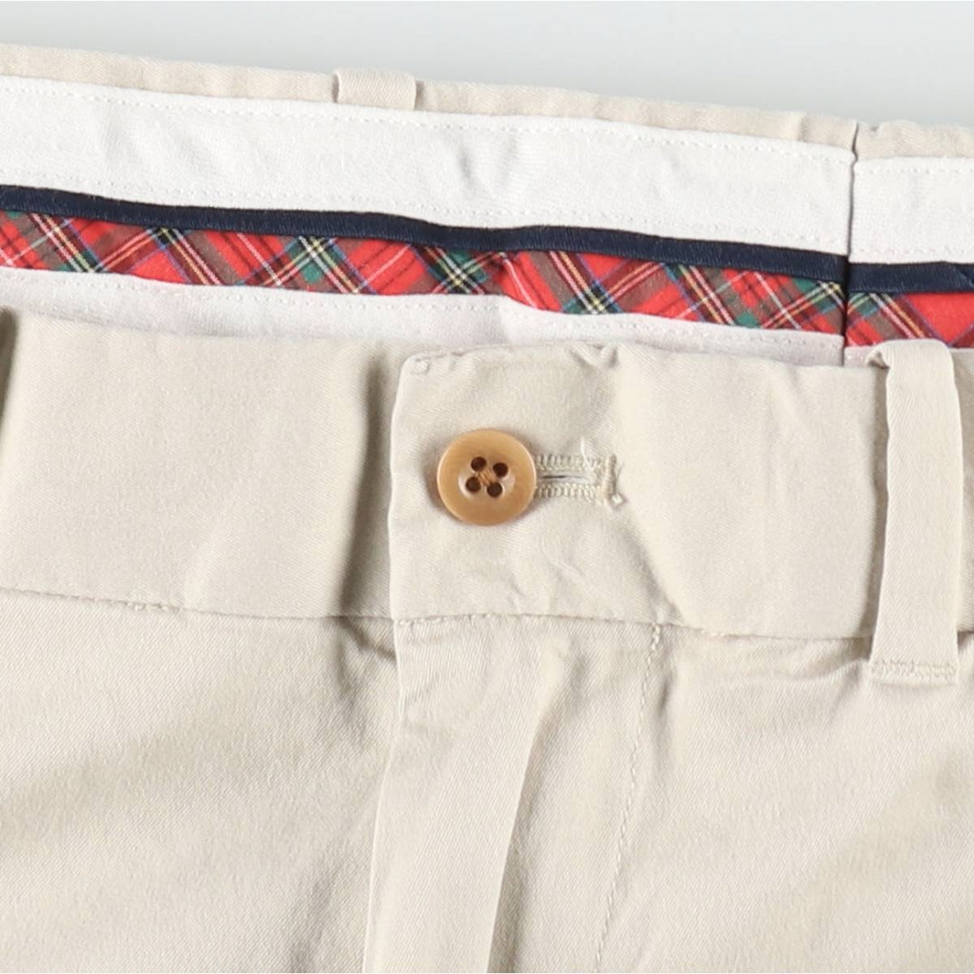 Ralph Lauren POLO GOLF chino shorts, men's size W35. cotton ivory Vintage Second Hand