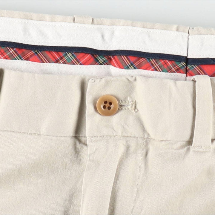 Ralph Lauren POLO GOLF chino shorts, men's size W35. cotton ivory Vintage Second Hand