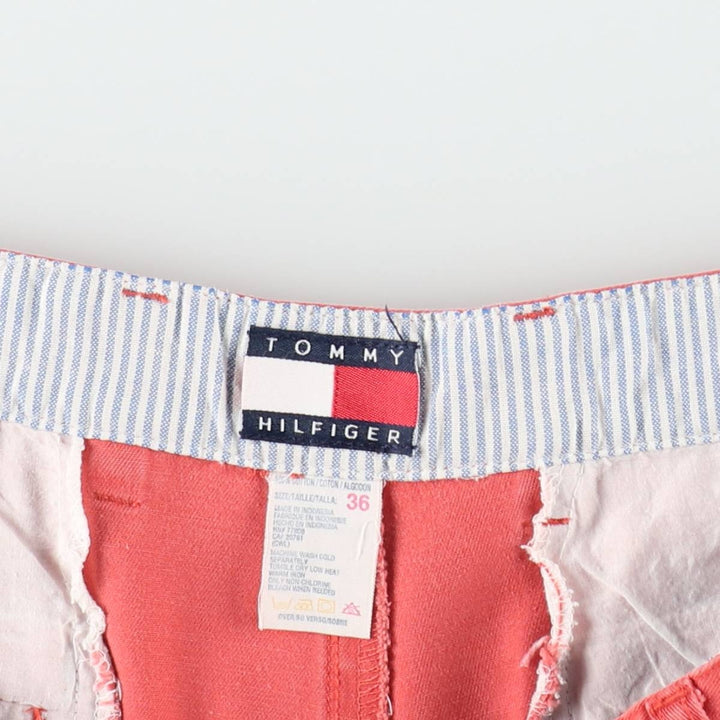 1990'S Tommy Hilfiger Two-Pleat Chino Shorts, Men's Size W35 (approx.), Vintage cotton coral Vintage Second Hand