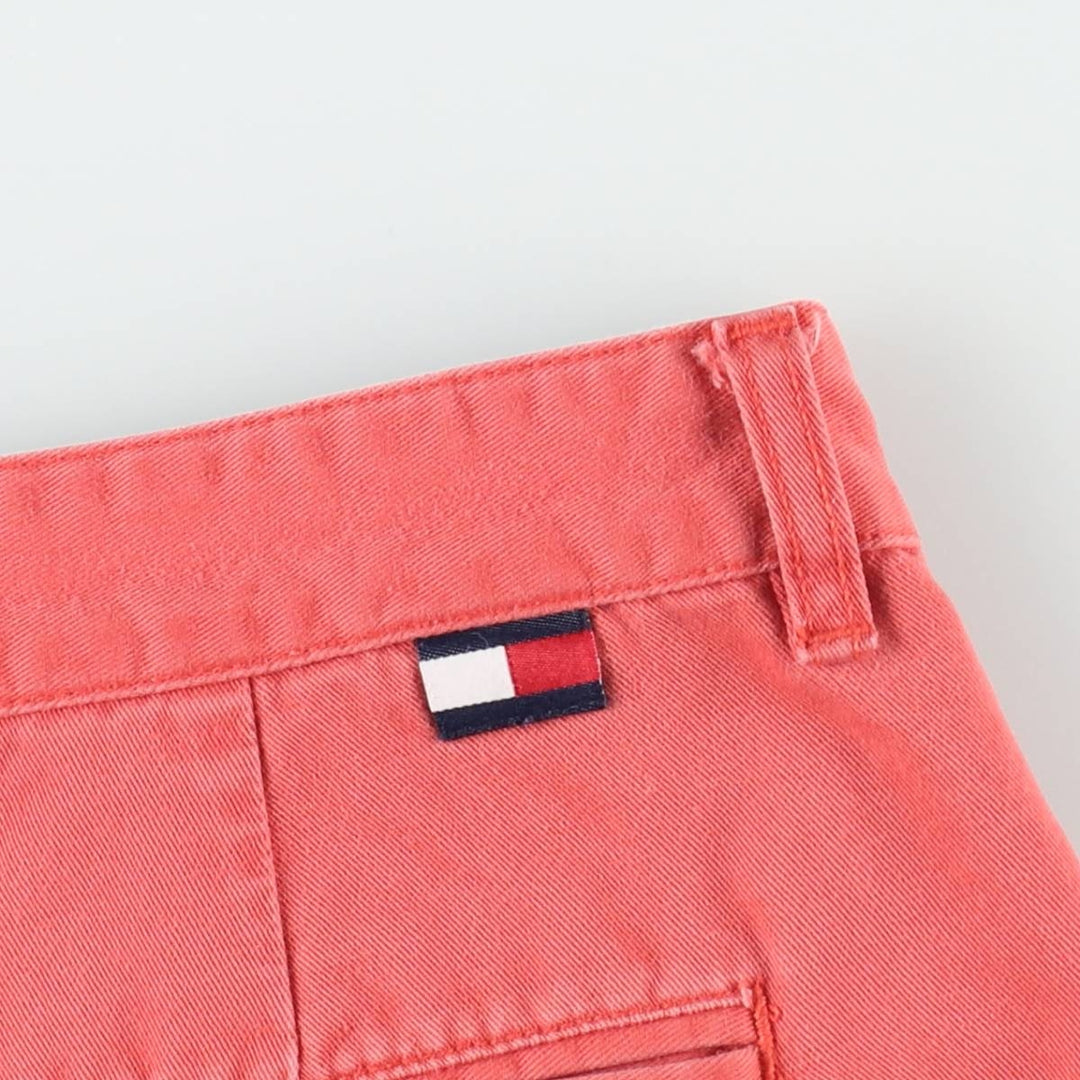 1990'S Tommy Hilfiger Two-Pleat Chino Shorts, Men's Size W35 (approx.), Vintage cotton coral Vintage Second Hand