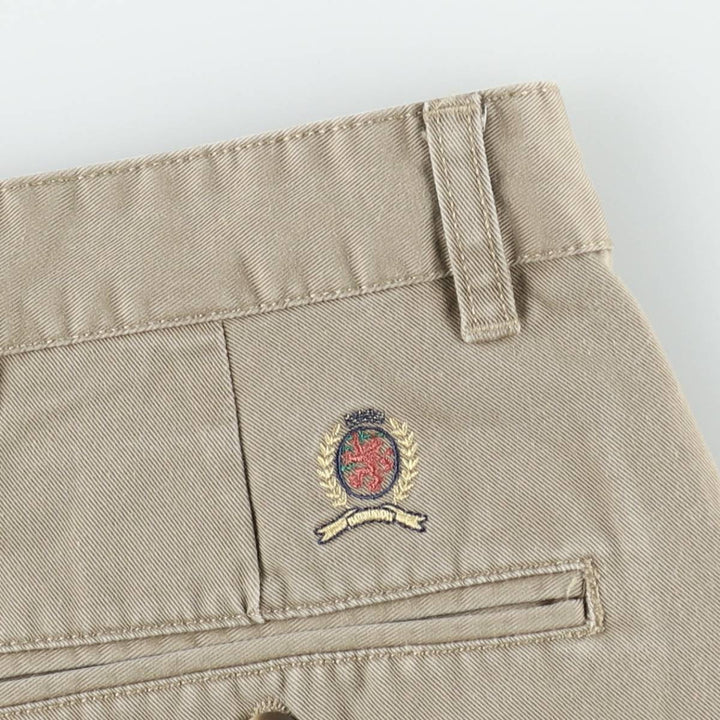 2000'S Tommy Hilfiger Two-Pleat Chino Shorts, Men's Size W31 (approx.) cotton Khaki type beige Vintage Second Hand