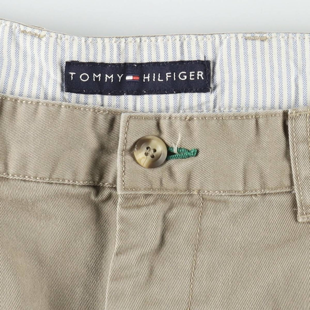 2000'S Tommy Hilfiger Two-Pleat Chino Shorts, Men's Size W31 (approx.) cotton Khaki type beige Vintage Second Hand