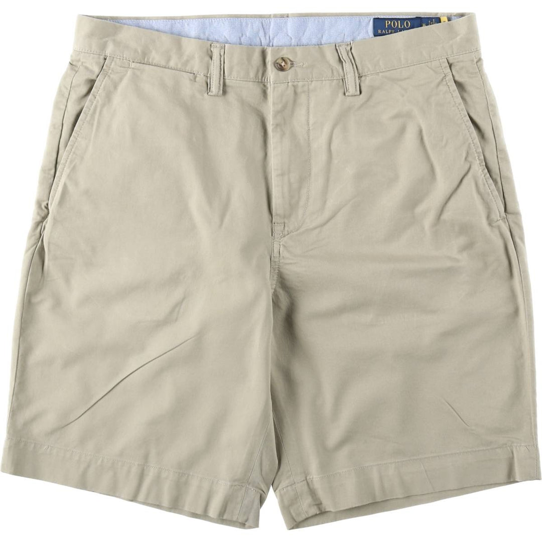 Ralph Lauren POLO RALPH LAUREN STRUTCH CLASSIC FIT Chino Shorts (Men's size W34 equivalent) cotton Beige type Vintage Second Hand