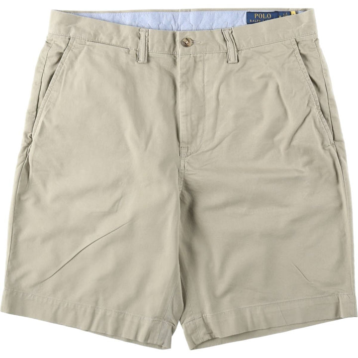 Ralph Lauren POLO RALPH LAUREN STRUTCH CLASSIC FIT Chino Shorts (Men's size W34 equivalent) cotton Beige type Vintage Second Hand