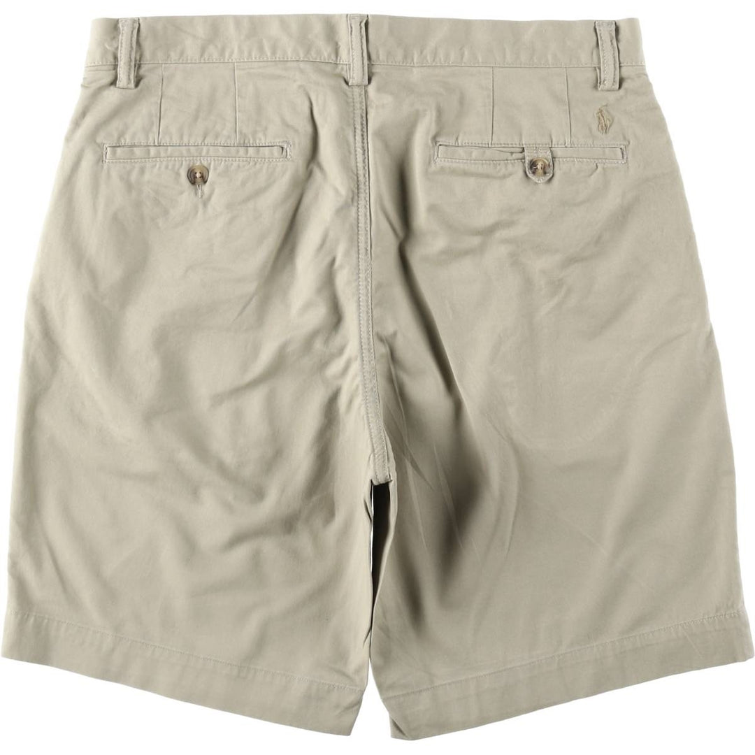 Ralph Lauren POLO RALPH LAUREN STRUTCH CLASSIC FIT Chino Shorts (Men's size W34 equivalent) cotton Beige type Vintage Second Hand