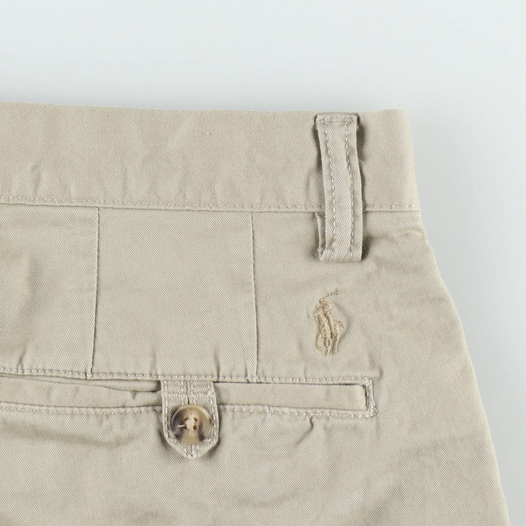 Ralph Lauren POLO RALPH LAUREN STRUTCH CLASSIC FIT Chino Shorts (Men's size W34 equivalent) cotton Beige type Vintage Second Hand