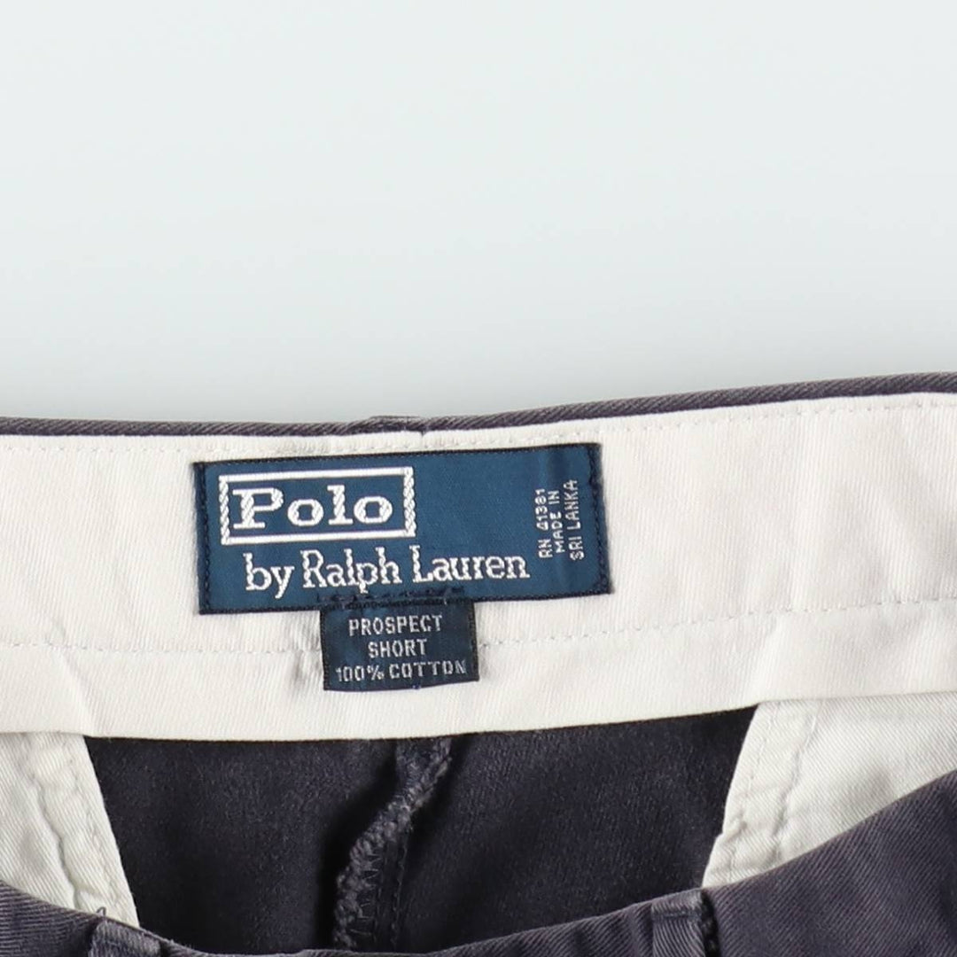 Ralph Lauren POLO by Ralph Lauren PROSPECT SHORT Chino Shorts, Men's, Size W30 cotton navy blue type Vintage Second Hand