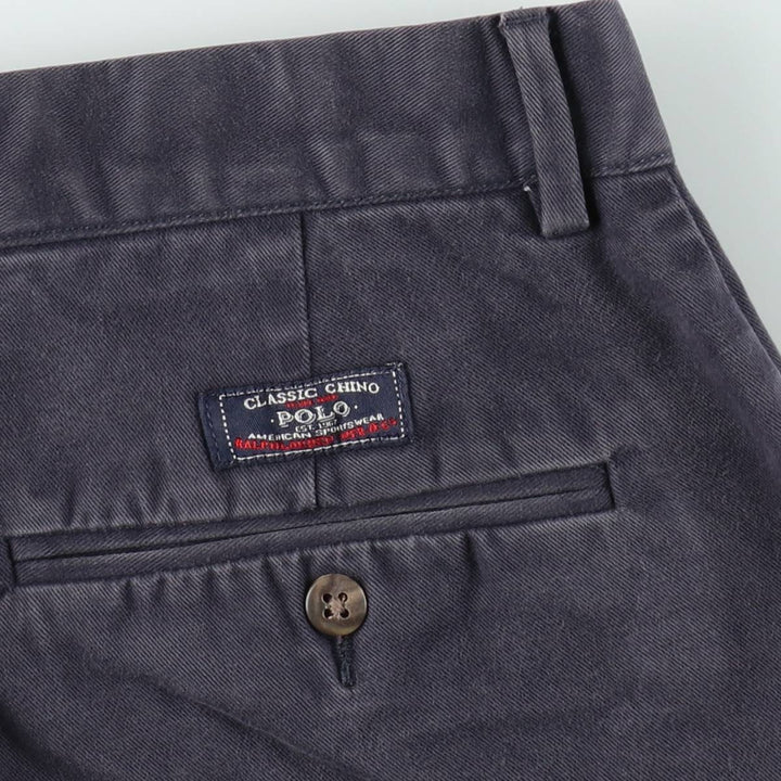 Ralph Lauren POLO by Ralph Lauren PROSPECT SHORT Chino Shorts, Men's, Size W30 cotton navy blue type Vintage Second Hand