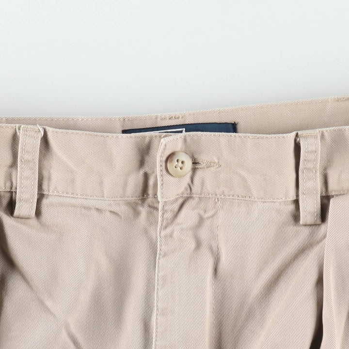 Ralph Lauren POLO by Ralph Lauren TYLER SHORT Two-pleat chino shorts, short pants, men's size W34 cotton Beige type Vintage Second Hand