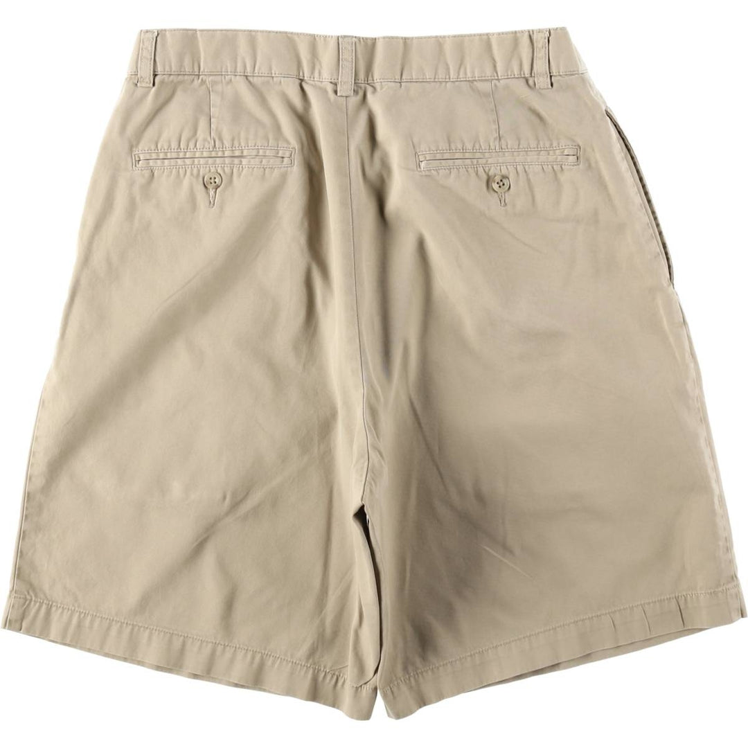Ralph Lauren POLO by Ralph Lauren TYLER SHORT Two-pleat chino shorts, short pants, men's size W32 cotton beige type brown Vintage Second Hand