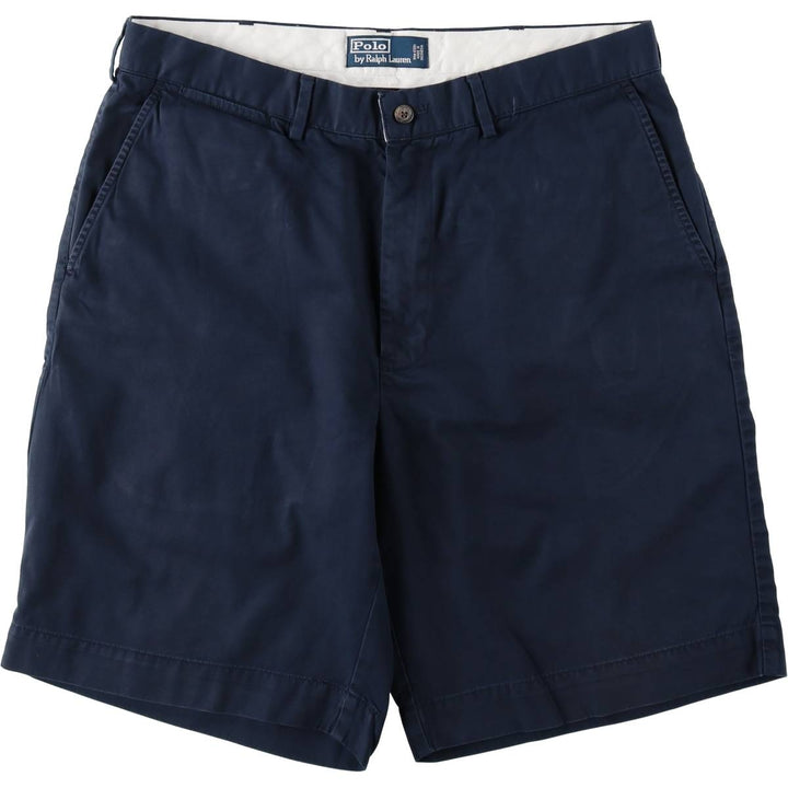 Ralph Lauren POLO by Ralph Lauren Chino Shorts Shorts Men's W34 equivalent cotton navy blue type Vintage Second Hand