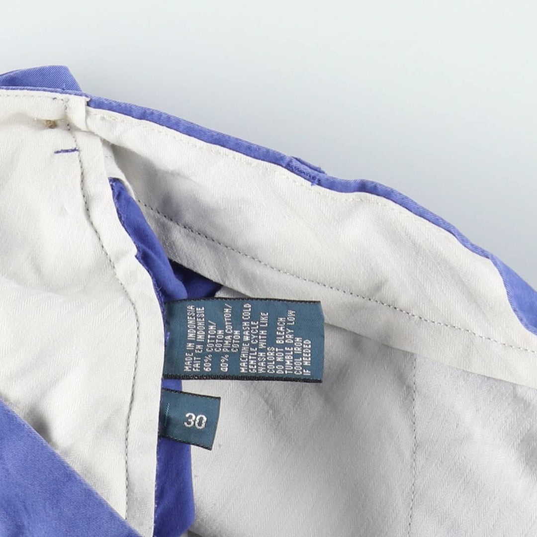 Ralph Lauren POLO by Ralph Lauren Chino Shorts Shorts Men's W30 equivalent cotton blue type Vintage Second Hand