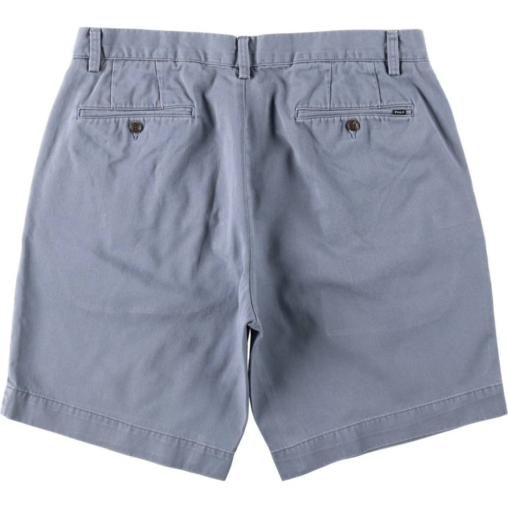 Ralph Lauren POLO by Ralph Lauren CLASSIC FIT 9 Chino Shorts (Men's W35 equivalent) cotton blue type Vintage Second Hand