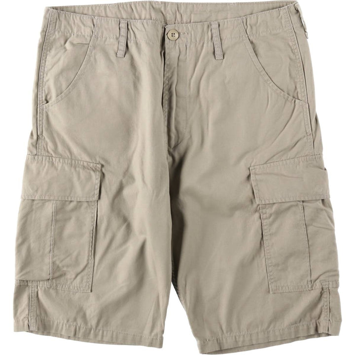Levi's cargo shorts, men's size W37 (approx.) cotton Beige type Vintage Second Hand