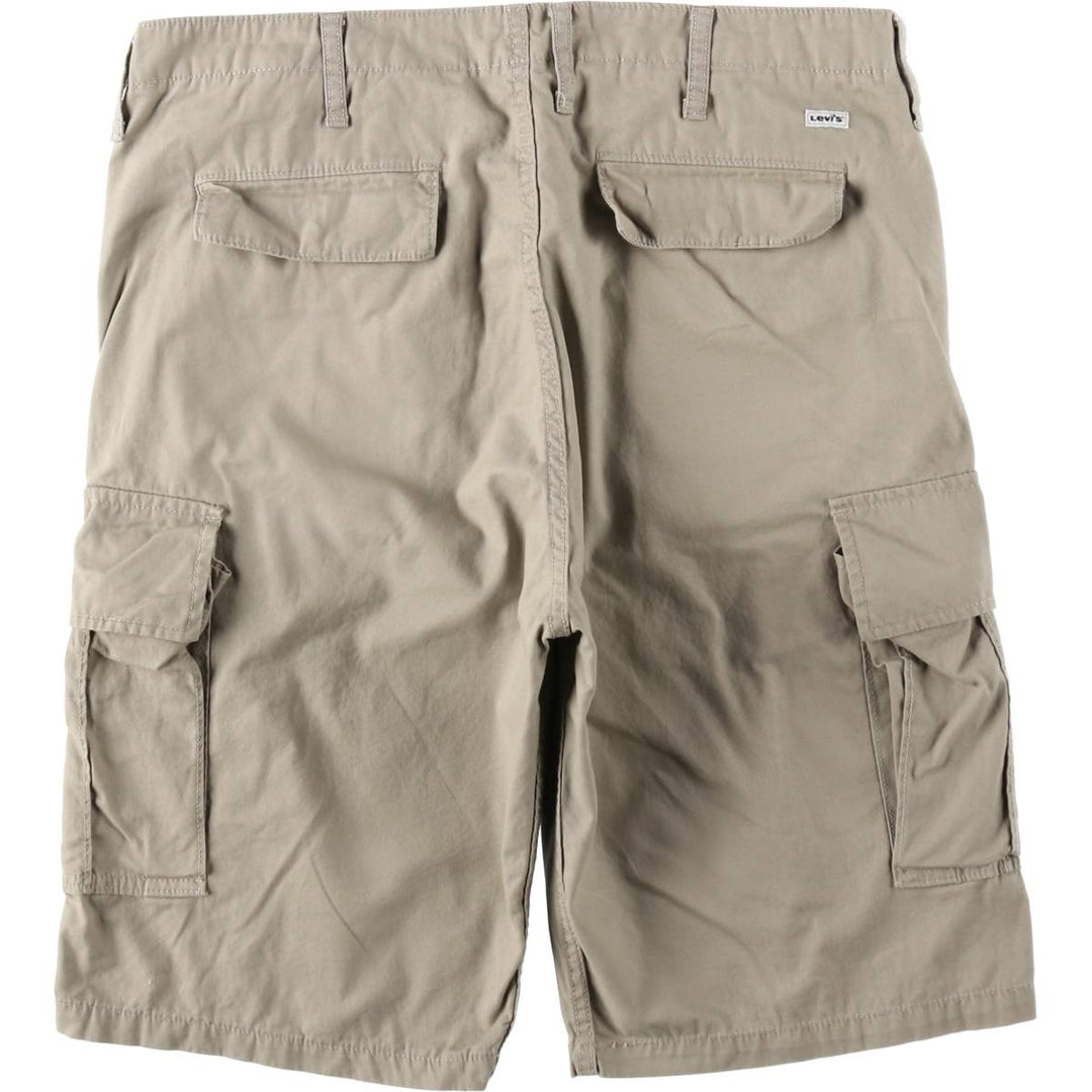Levi's cargo shorts, men's size W37 (approx.) cotton Beige type Vintage Second Hand