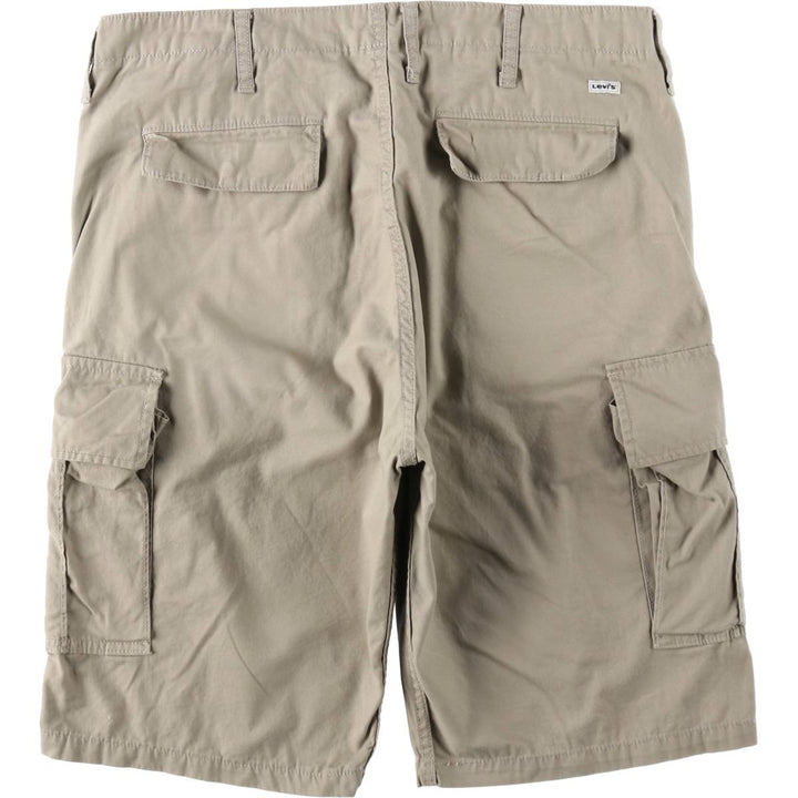 Levi's cargo shorts, men's size W37 (approx.) cotton Beige type Vintage Second Hand