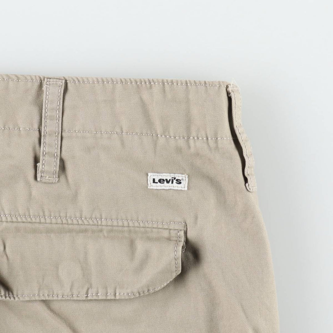 Levi's cargo shorts, men's size W37 (approx.) cotton Beige type Vintage Second Hand