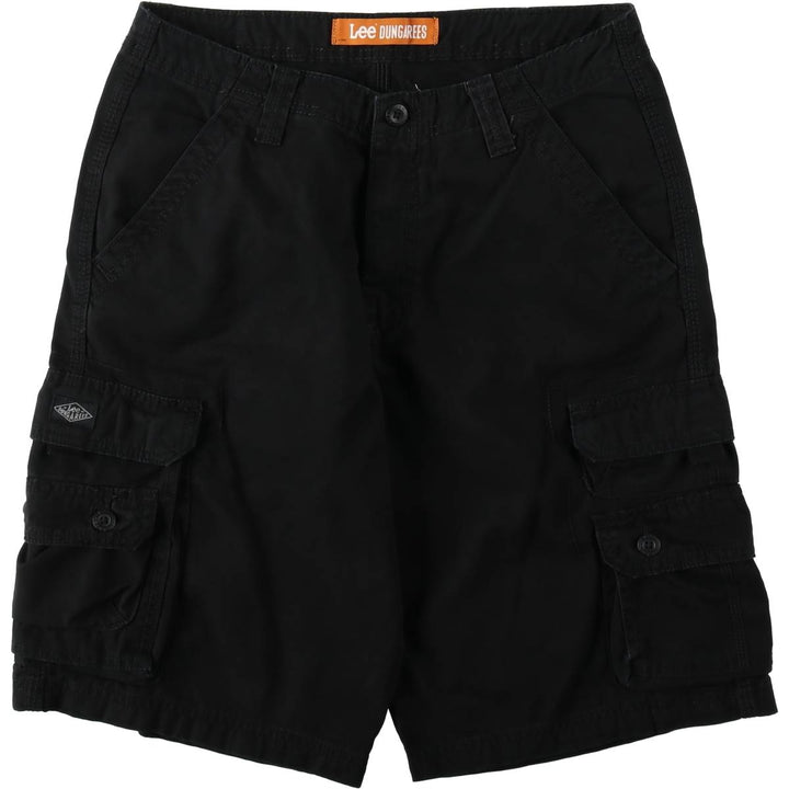 Levi's DUNGAREES Cargo Shorts, Men's Size W32 (approx.) cotton black type Vintage Second Hand