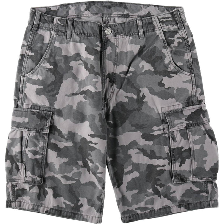 Levi's Camouflage Pattern City Camo Cargo Shorts, Men's Size W37 (approx.) cotton gray type Vintage Second Hand