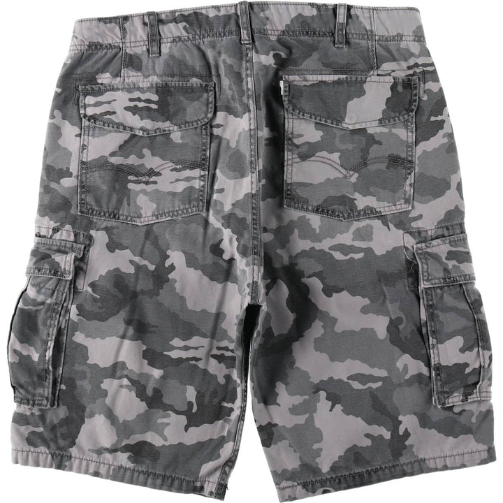 Levi's Camouflage Pattern City Camo Cargo Shorts, Men's Size W37 (approx.) cotton gray type Vintage Second Hand