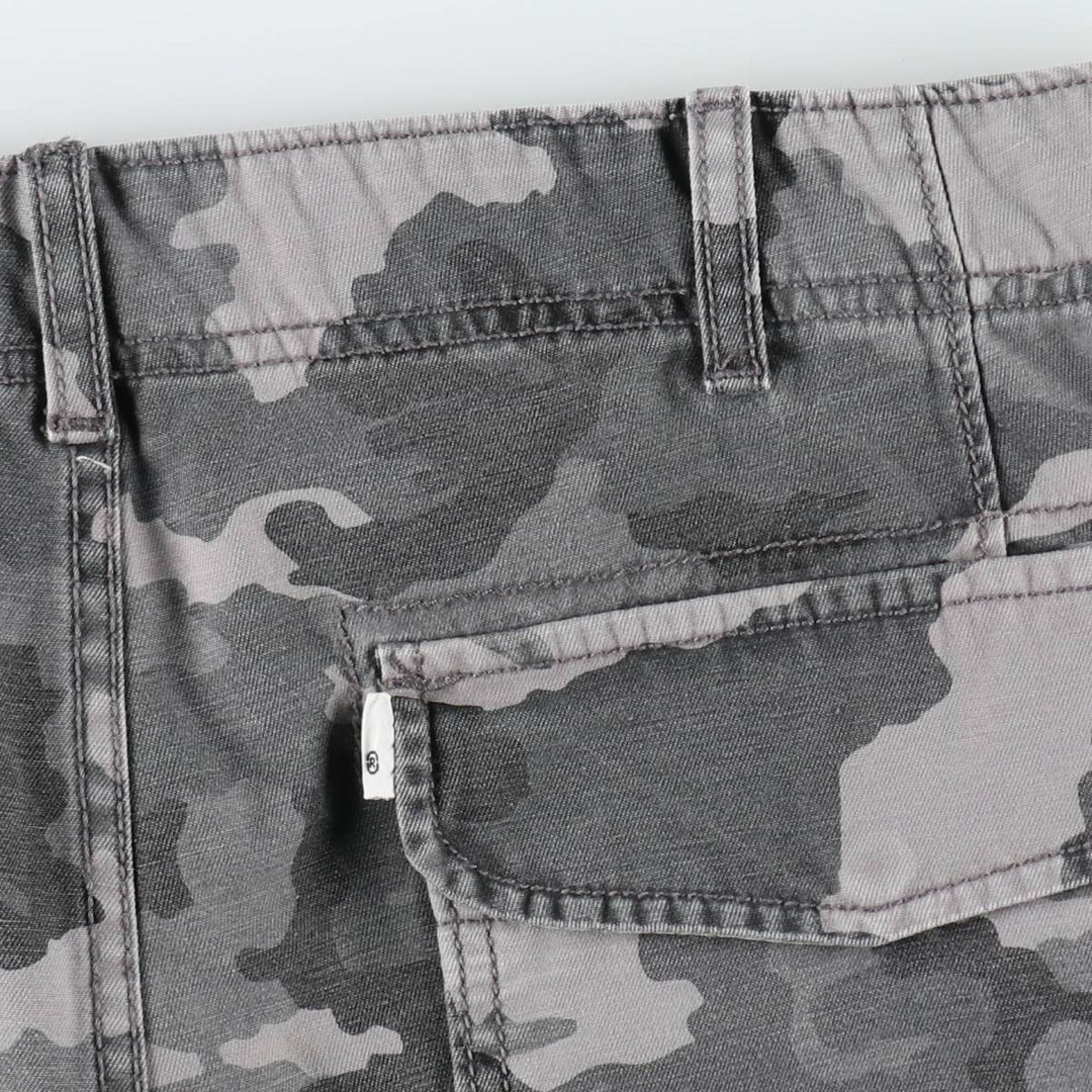 Levi's Camouflage Pattern City Camo Cargo Shorts, Men's Size W37 (approx.) cotton gray type Vintage Second Hand