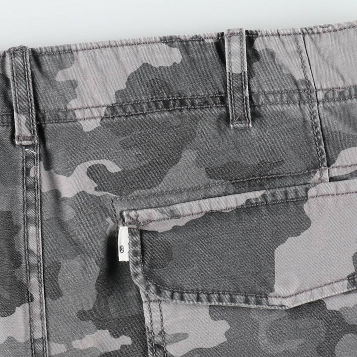 Levi's Camouflage Pattern City Camo Cargo Shorts, Men's Size W37 (approx.) cotton gray type Vintage Second Hand