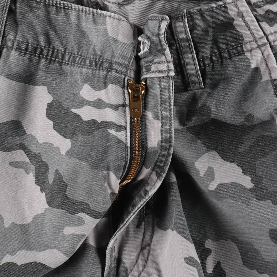 Levi's Camouflage Pattern City Camo Cargo Shorts, Men's Size W37 (approx.) cotton gray type Vintage Second Hand