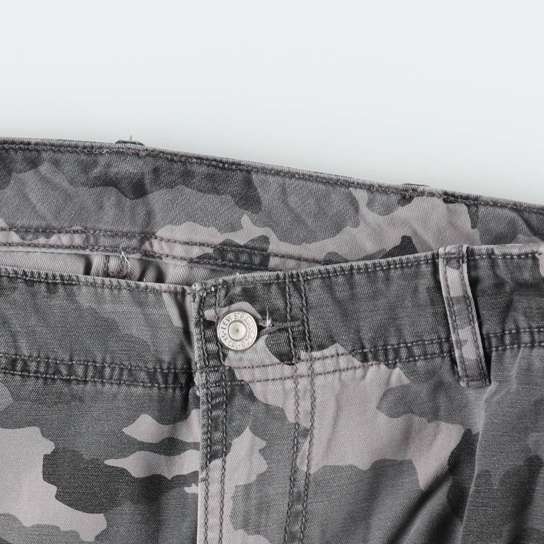 Levi's Camouflage Pattern City Camo Cargo Shorts, Men's Size W37 (approx.) cotton gray type Vintage Second Hand