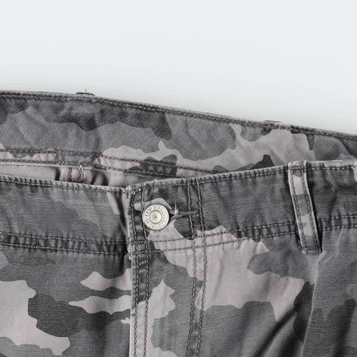 Levi's Camouflage Pattern City Camo Cargo Shorts, Men's Size W37 (approx.) cotton gray type Vintage Second Hand