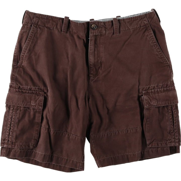 Tommy Hilfiger cargo shorts, men's size W37 (approx.) cotton brown type Vintage Second Hand