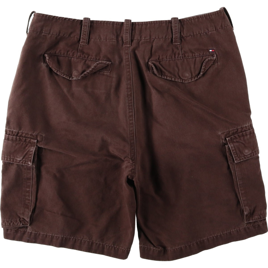 Tommy Hilfiger cargo shorts, men's size W37 (approx.) cotton brown type Vintage Second Hand