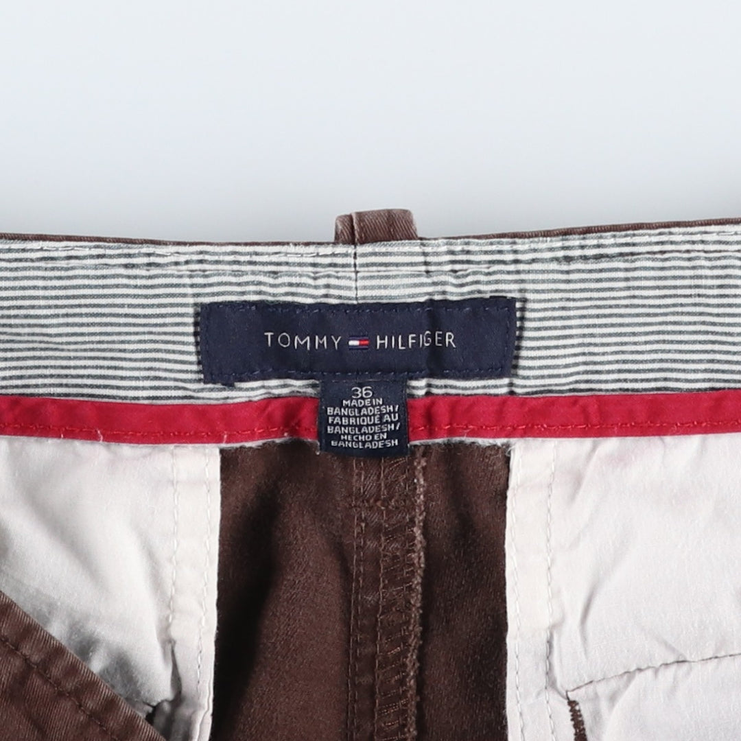 Tommy Hilfiger cargo shorts, men's size W37 (approx.) cotton brown type Vintage Second Hand