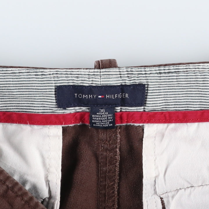 Tommy Hilfiger cargo shorts, men's size W37 (approx.) cotton brown type Vintage Second Hand