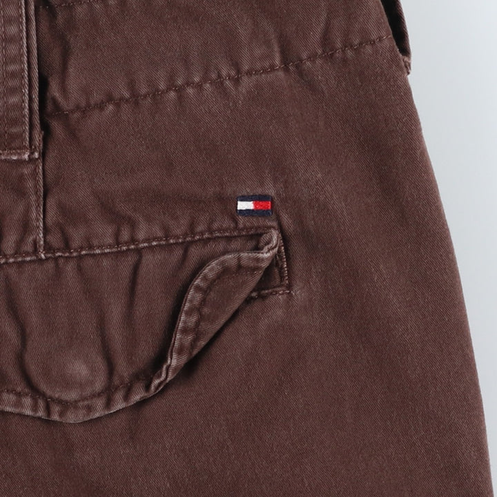 Tommy Hilfiger cargo shorts, men's size W37 (approx.) cotton brown type Vintage Second Hand