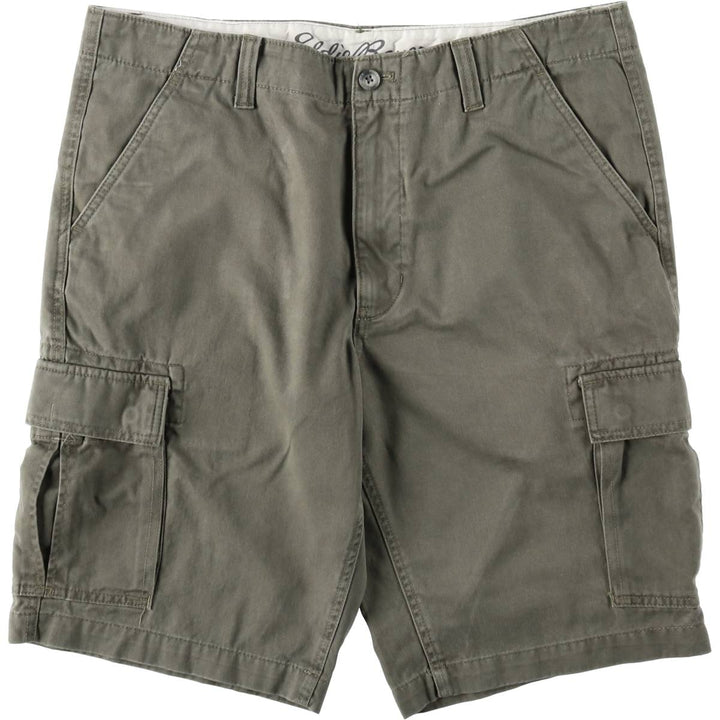 Eddie Bauer cargo shorts, men's size W37 (approx.) cotton Khaki type Vintage Second Hand