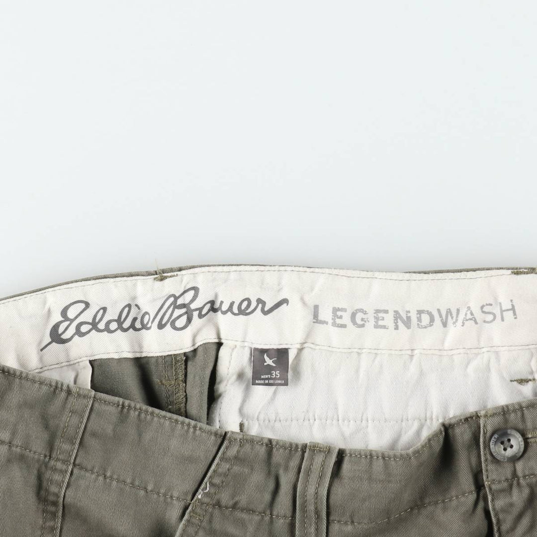 Eddie Bauer cargo shorts, men's size W37 (approx.) cotton Khaki type Vintage Second Hand