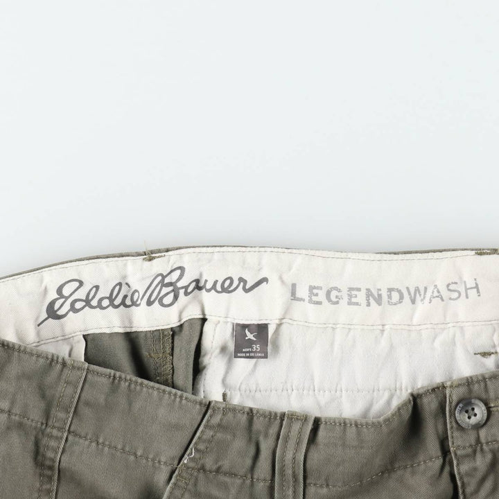 Eddie Bauer cargo shorts, men's size W37 (approx.) cotton Khaki type Vintage Second Hand
