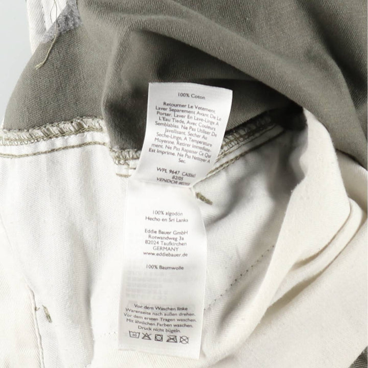 Eddie Bauer cargo shorts, men's size W37 (approx.) cotton Khaki type Vintage Second Hand