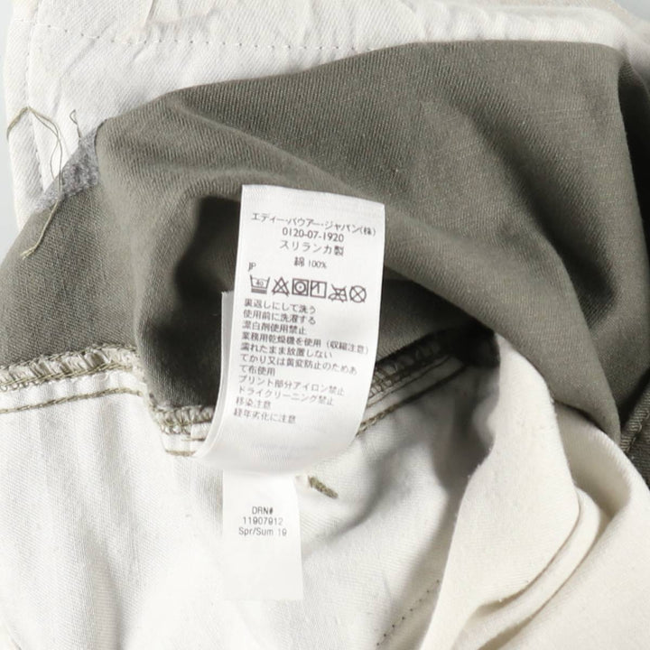 Eddie Bauer cargo shorts, men's size W37 (approx.) cotton Khaki type Vintage Second Hand