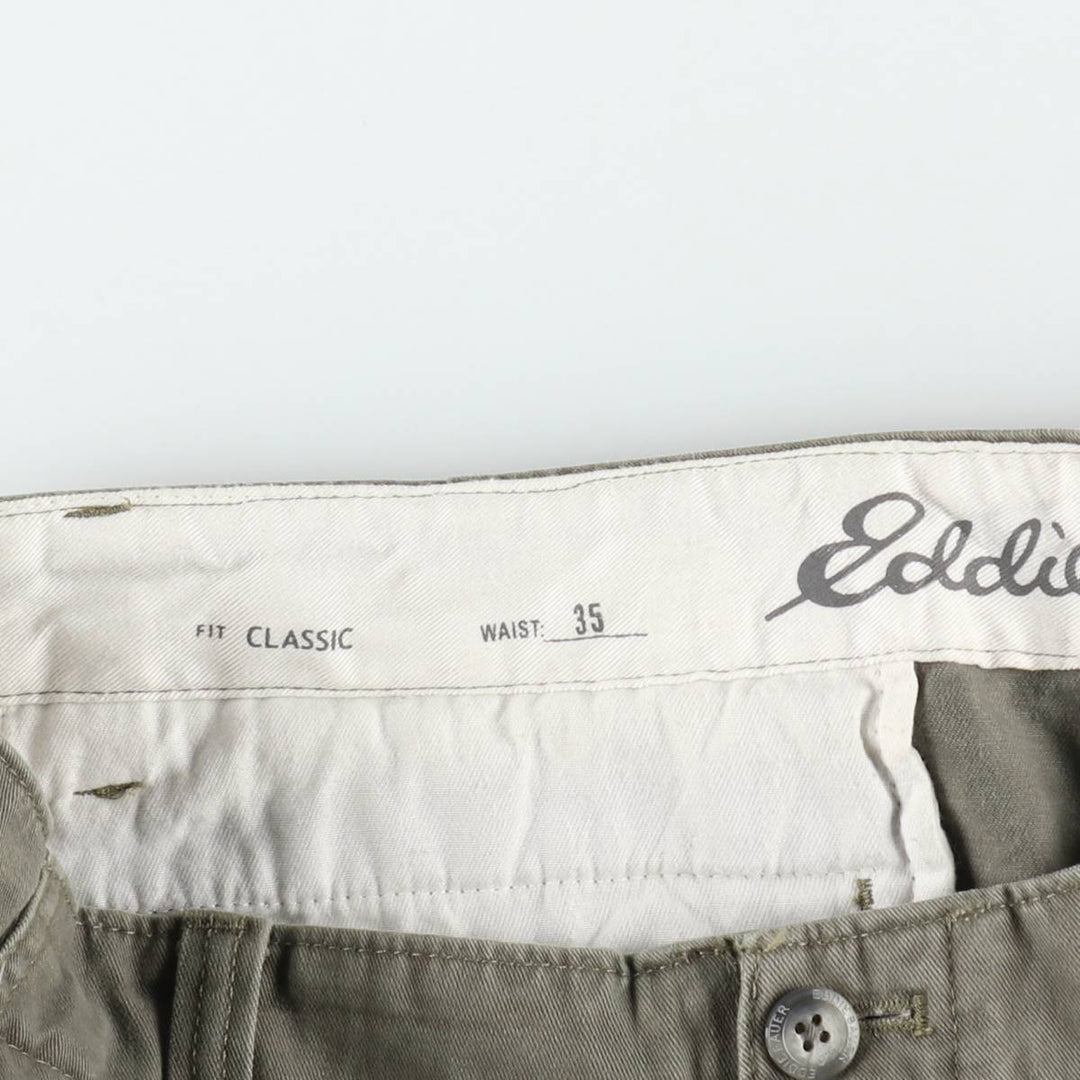Eddie Bauer cargo shorts, men's size W37 (approx.) cotton Khaki type Vintage Second Hand