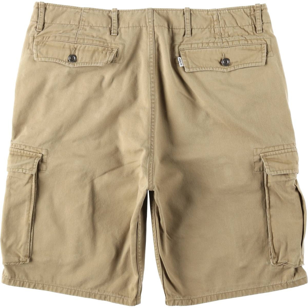 Levi's 12463-0300 Cargo Shorts, Men's Size W37 (approx.) cotton Khaki type beige Vintage Second Hand