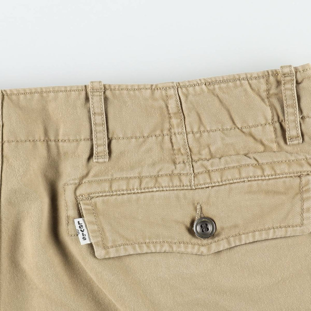 Levi's 12463-0300 Cargo Shorts, Men's Size W37 (approx.) cotton Khaki type beige Vintage Second Hand