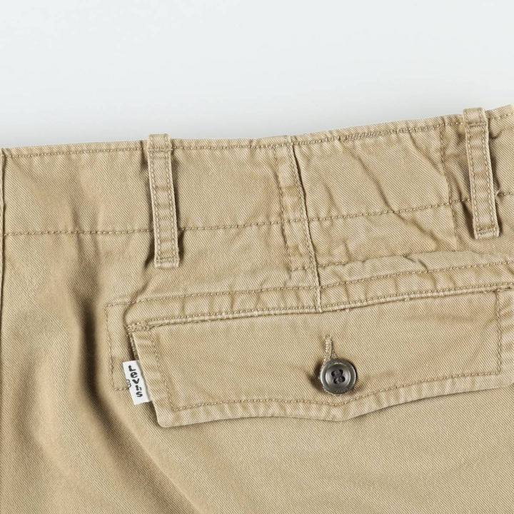 Levi's 12463-0300 Cargo Shorts, Men's Size W37 (approx.) cotton Khaki type beige Vintage Second Hand